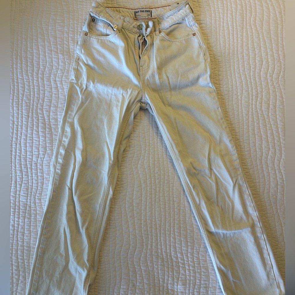 FREE PEOPLE White Jeans